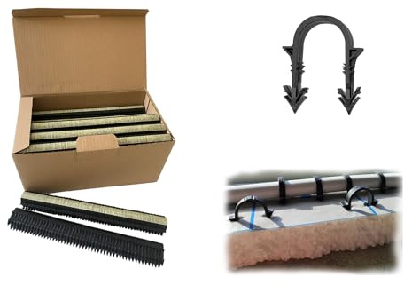 VERLEGEHILFEN Tackernadeln, Heizrohrhalter für Fußbodenheizung, Anzahl 1.000 Stück (Heizrohhalter Halter Rohr Rohrhalter Fußbodenheizung Wandheizung Heizung Setzgerät Tackergerät (1000)