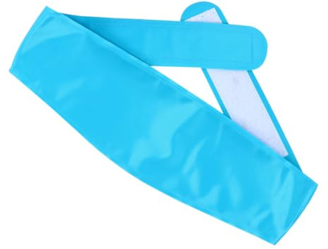 TOYZFRIENDY Bandeau Tête avec Poche Gel Réutilisable pour Soulagement Douleurs Thérapie Chaud Froid Glace Souple Étanche Pack Rafraîchissant Léger Bleu Ciel
