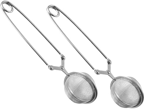 Premium Tee-Infuser Set, 2 Kugel-Infuser für losen Tee aus 304 Edelstahl, Ideal für Tee, Kräuter & Gewürze - Perfektes Geschenk für Teeliebhaber