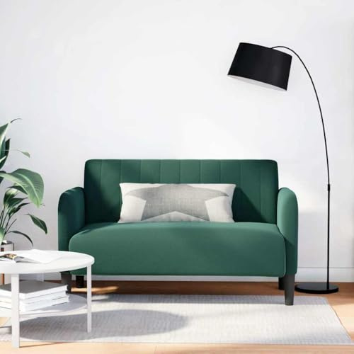 Tonture Zweisitzer-Sofa Dunkelgrün, 109 cm Samt, weich gepolstert, max. 220 kg, für Wohnzimmer, Schlafzimmer, Bequeme Lounge-Möbel, stilvolles Design