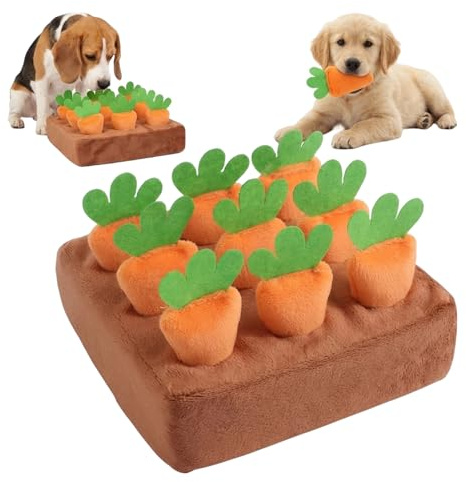 UxuoQxa 1 Stück Schnüffelspielzeug Hund, Schnüffelspiele Hund Intellegenz Förderung, Hunde Spielzeug Intellegenz Training, Schnüffelteppich Hund 16 x 16 x 5 cm