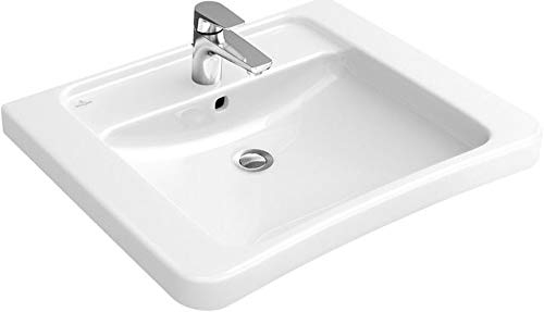 Villeroy & Boch Waschbecken OMNIA architectura vita 65x55cm ohne Überlaufloch 65x55cm weiß alpin mit