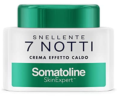 Somatoline SkinExpert, 7 Notti Crema Effetto Caldo, Trattamento Corpo Anticellulite, Ultra Intensivo con Estratto di Alga Rossa, 400ml