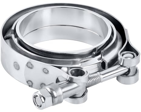EVIL ENERGY 3.5 Inch V Band Clamp with Flange Male Female Stainless Steel