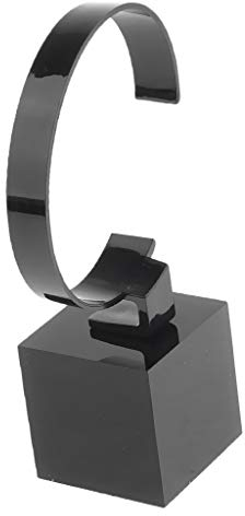 B Baosity Acryl Uhrenständer Uhrenhalter Armbandständer, Größe und Farbe Optional - 4 cm Schwarz