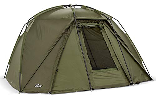 Lucx Adler Bivvy Angelzelt für 1-2 Mann - kompaktes, wasserdichtes Karpfenzelt mit Schnellaufbau, herausnehmbarer Bodenplane & 10.000 mm Wassersäule