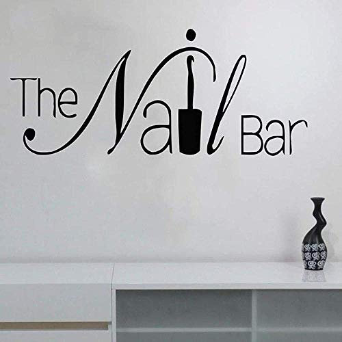 Nail Bar Wall Sticker Window Decal Beauty Salon Woman Manicure Nail Salon Manicure Design Modern Wall Sticker 30X69Cm
