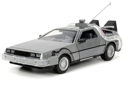 Jada Toys Time Machine Back to The Future 1 - Retour vers Le Futur - Vu dans la série de Films - 1:24 - Argent