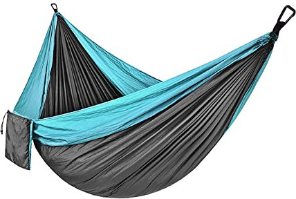 HäNgematte Outdoor ReisehäNgematte FüR 2 Personen Belastbarkeit 300 Kg 300 * 200cm Ultraleichte DoppelhäNgematte