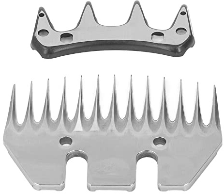 Lames de Ciseaux à Moutons, Courbes à 13 Dents Coupe Peigne électrique pour La Laine, Haute Teneur en Carbone Lames de Rechange pour Ciseaux à Moutons Espacement des Dents de 0,28 Pouce