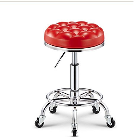 SIGOLY Hocker auf Rädern Schönheitshocker Vintage Friseurstuhl Barber Master Hocker Drehstuhl Friseursalon Massage Friseurstuhl Nagelhocker (Color : I) Marriage