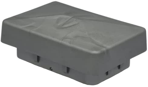 RHEHAG Pfostenkappe KU Dachform flach 60x40 mm 10 Stück (silber)