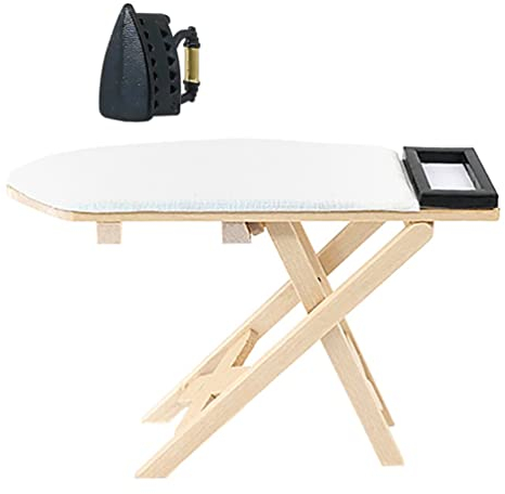 Gadpiparty 1ensemble Table De Miniature pour Maison De Poupées Créatif avec à Repasser Jouet Décoratif