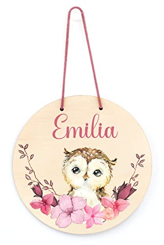 Personalisiertes Kinder Türschild/Wandschild mit Namen für Kinderzimmer - verschiedene Größen
