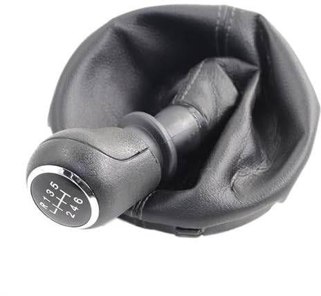 schaltsack Schaltknauf Kompatibel Mit VW Für Transport T5 T5.1 T6 2003–2012 2013 2014 2015 Auto-Schaltknauf 5-Gang-Schalthebel-Stickmanschette Kofferraumabdeckung ( Color : 6 Speed , Size : 1 UK )