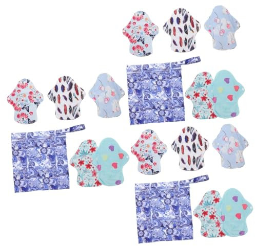 GLEAVI 3sätze Wiederverwendbaren Menstruationsbinden Hautfreundliche Und Atmungsaktive Slipeinlagen Für Saugfähige Hygienische Pads Für Menstruation Für Und Alltag