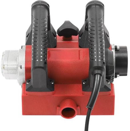 Elektrische Wandhobelmaschine, Akku-Hobel 220V 1300W Handhobel 15cm Breite Hobelmaschine 1-4mm Hobeltiefe Elektrohobel 1000-4000r/min Einhandhobel (Schwarz, Rot)