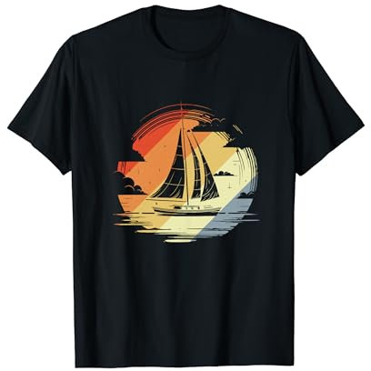 Segeln Vintage Segelliebhaber Segelregatta T-Shirt