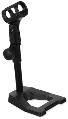 BESTonZON Mic Top Desktop Mikrofon Rack Einstellbare für Universal Mic Stand für