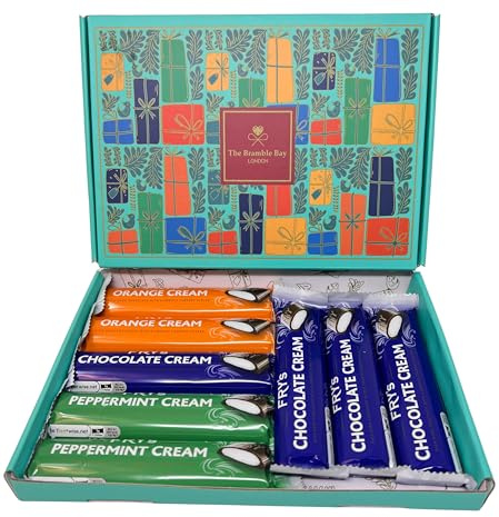 Chocolate Gift Hamper Box Set contains Frys Chocolate Cream Bars Selections for Mothers Day Easter Get Well Soon Christmas Birthday Sweet Treats for Kids