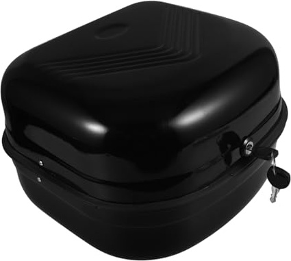 Alipis Caja De Almacenamiento De Motocicleta Baúl Superior Trasero Hierro Resistente Organización Fácil
