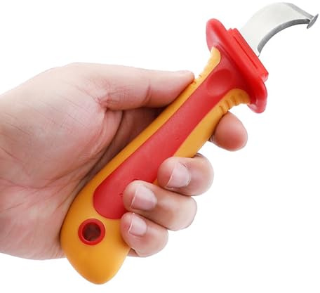 Cocoarm Dismantling Knifes 1000V Insulated Anti Magnetic Cable Stripping Tool with Comfortable Handle, for Electrician Instrument Installation and Maintenance