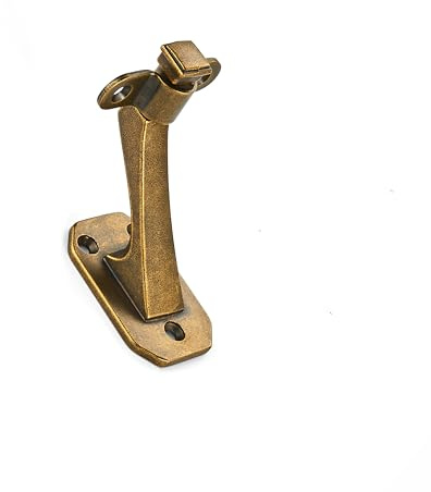 khtumeware 4 Pack Balcony Railing Antique Brass handrail Bracket is Made of Solid zinc Alloy and is Suitable for Indoor staircases, porches and corridors, with Strong Load-Bearing Capacity