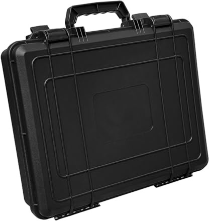 Garosa Satellitfodral Regntätt ABS-plastskal med Högdensitetsskuminredning för Satellitantenntillbehör Resor Camping Utomhusskydd