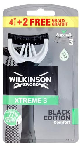 Wilkinson Sword Xtreme 3 Black Edition Comfort, 6 Stück