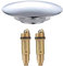 JINXM Bad Waschbecken Ablass Stopfen Messing Poliert Chrom Mit Pop Up Schraube Klicken Sie auf Clack Plug Bolt für Waschtisch Wasserhahn Push Button Ablaufgarnitur Bad Pop Up Stopfen