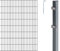 Alberts 653644 Doppelstabmattenzaun als 6 tlg. Zaun-Komplettset | verschiedene Längen und Höhen | anthrazit | Höhe 160 cm | Länge 4 m
