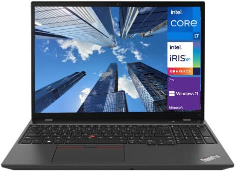 Lenovo Notebook aziendale ThinkPad T16 Gen 1, display FHD+ da 16 pollici, processore Intel Core i7-1260P, 16 GB di RAM, SSD da 512 GB, lettore di impronte digitali, KB retroilluminato, HDMI, RJ-45