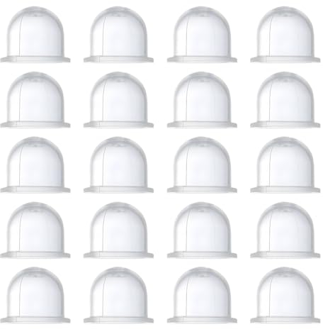 JNNJ 20 Pièces Ampoules D'amorçage Pour Carburateur, Ampoule D'amorçage De Carburateur Transparente, Pompe à Essence à Ampoule D'amorçage, Pour Tronçonneuse, Débroussailleuse, Tondeuse à Gazon