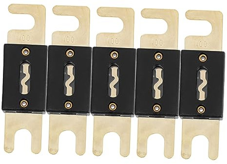 SEWOART 5stücke Anl Inline-sicherungen Vergoldet Für Car Audio Systeme Hohe Leitfähigkeit Hitzebeständig Zuverlässiger Schutz Für Verstärker Lautsprecher Und Andere Komponenten