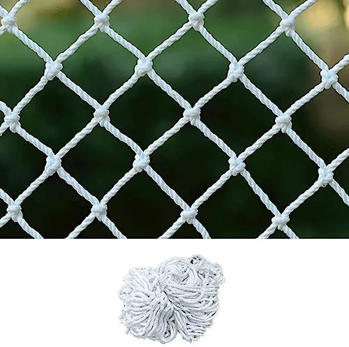 VAYEODEYU Kletternetz Spielplatz, Haustier-Sicherheitsnetz, Geländer, Treppen, Sicherheitsnetz, weißes Netz, Schutz for Kinder, Tür, Zaun, Seilnetz, LKW, Gebäude, Hof, Netzwerk(2x2.5m)