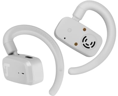 Teufel AIRY Open TWS Kabellose Open Ear Kopfhörer, True Wireless Bluetooth Ohrhörer mit Mikrofon, IPX4 wasserdicht, bis 20 Stunden Akkulaufzeit, Intuitive Touch Steuerung (Moon Gray)