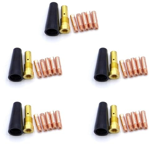 Uikdjgu 35 Pezzi Punte Ugelli Gas per FC90 Avanzamento Filo Animato 0,9 mm FC90 MIG Strumenti di Saldatura per Saldatori