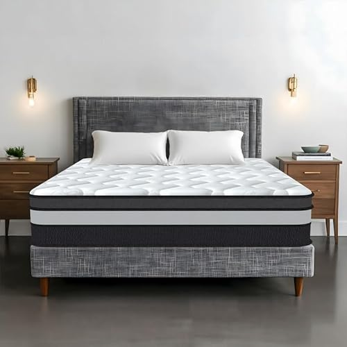 Matratze 140x200 cm, Oeko-TEX Zertifiziert, Härtegrad H3, Luxus Hybrid Taschenfederkernmatratze Memory Foam, 7-Zonen Matratze für Ultimative Unterstützung und Druckentlastung, Ergonomische Höhe 30cm