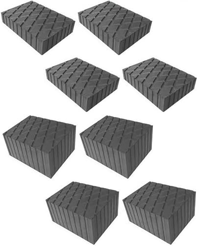 Kit 8 PEZZI TAMPONI H 80 mm. e H 40 mm. per Ponti Sollevatori auto - Tamponi in gomma rettangolari 4 pezzi 160x120x80 e 4 pezzi 160x120x40 PRODUZIONE ITALIA ponti sollevatori corghi ravaglioli omcn