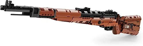 MASUSE Gewehr 98K Bausteine Bausatz, 1025 Teile Gewehr Klemmbausteine Bausteine Modell mit Schussfunktion