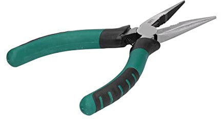 Spacnana 6 Inch Needle Nose Pliers, 45 Steel Micro Tool for with Long Nose for Electricians and Craftsmen