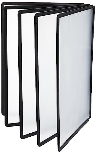 Durable Sichttafel Sherpa Panel A4, PP, A4, schwarz, 5er Packung, 560601 | Ersatztafeln für Sichttafelsysteme, reflexionsarme PP-Folie, dokumentenecht & scannertauglich, robust