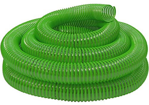 BYUP Absaugschlauch 100mm Länge 2,5m - Metallschlauch in Grün