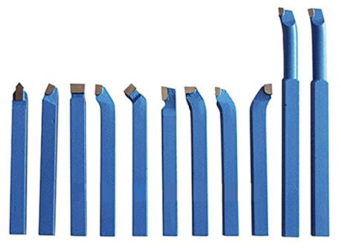 SERIE DA 11 UTENSILI BRASATI PER TORNIO 12 x 12 mm