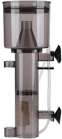 Meerwasser Abschäumer, Aquarium Protein Abschäumer zum Aufhängen an Pumpe effektiv entfernt Proteinkolloide und organische Partikel Kunststofffilter für Salzwasser bis 300 Liter
