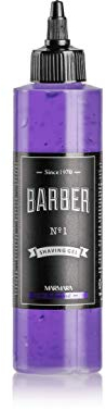 Marmara Barber Gel da barba Uomini 250ml Rasatura Gel Trasparente Uomini Rasatura Uomo Non-Foaming Preciso Rasatura di Barba Contours con Qualsiasi Razor Uomo Utilizzabile (Shaving Gel No.1)