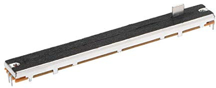 1 Stück Fader Variable Widerstände Rührwiderstände 128 mm gerade, Slide Potentiometer B103 10 K Ohm, lineares Doppel-Potentiometer für Dimmen Tuning