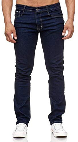 iProfash Herrjeans, byxor, normal passform, mörkblå, raka ben, stonewashed. stora storlekar upp till 66. Om, 805-mörkblå, 48W x 32L