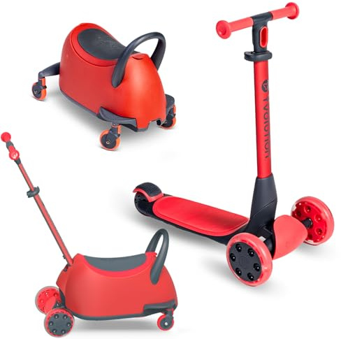 Yvolution YGlider Luna - 5 en 1 Evolutivo - Correpasillos, Patinete, Almacenaje…