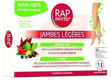 Rap Phyto Complément Alimentaire Jambes Légères 30 Gélules